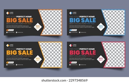 big sale offer social media post, design for ads, template for fashion sale, vector illustration