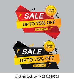 Big sale offer template vector. Mega sale, Super sale special online shopping, Discount banner