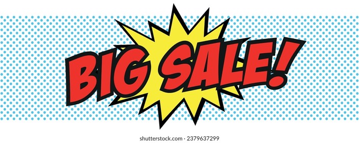 Big sale! on pop banner