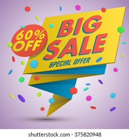 Big sale paper banner