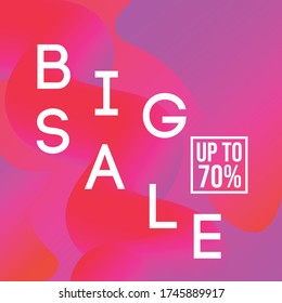 BIG SALE PINK GRADIENT BACKGROUND