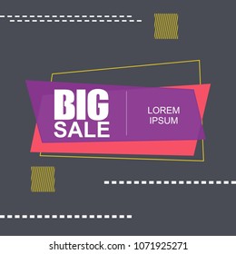 Big Sale Poster Design Vector Illustration