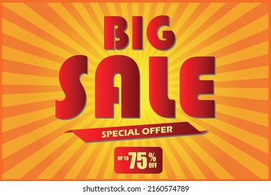 
big sale, poster for print and internet