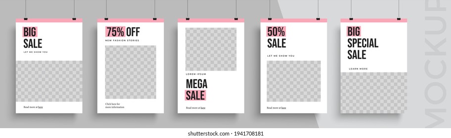 Big sale poster template. Easy to adapt to brochure, annual report, magazine, poster, card, corporate presentation, portfolio, flyer, banner, website, app