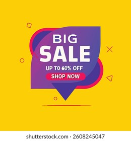 Big  sale promotion banner template