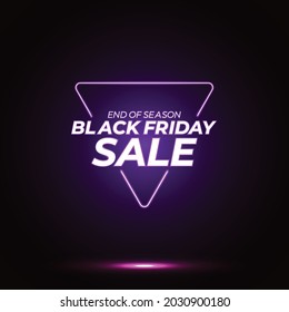 Big Sale Promotion tag modern template design vector illustration with neon effect, special offer. Can used for social media post, online marketplace, banners, flyers, advertising, business