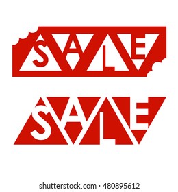 Big sale red poster. Vector banner for sale. 