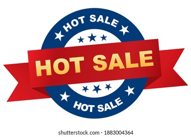 Big sale ribbon. Big sale round sign. Big sale. Vector illustration
