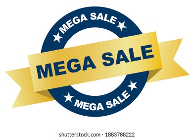Big sale ribbon. Big sale round sign. Big sale. Vector illustration