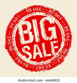 Big sale rubber stamp.