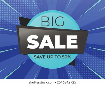 Big Sale Save Up To 50% Modern Banner
