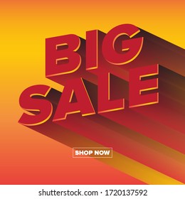 Big Sale Shop Now Red Gradient