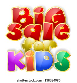 big sale sign for kids
