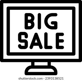 Big sale single vector line icon