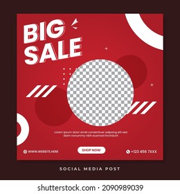 Big sale social media post template
