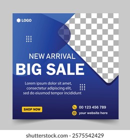 Big sale social media post banner design