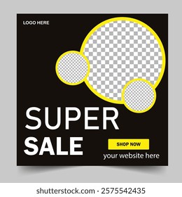 Big sale social media post banner design