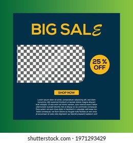 big sale social media template for fashion