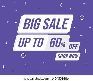 big sale special offer banner. sale banner. template design banner. end of season special offer banner. vector illustration.