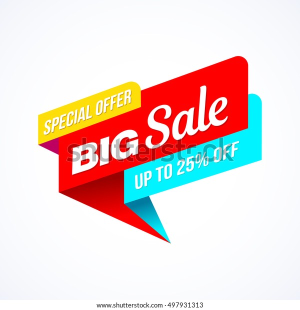 Big Sale Special Offer Banner Vector Stock Vector (Royalty Free) 497931313