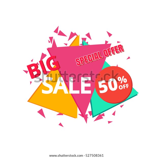 Big Sale Special Offer Bannervector Illustration Stock Vector
