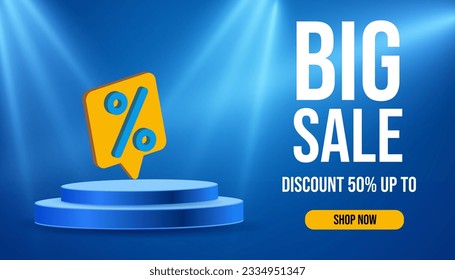 Big sale special offer, Stage podium percent, Stage Podium Scene with for Award, Decor element background