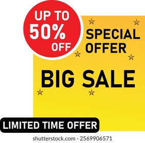 Big Sale And Special Offer Tag Vector Illustration 