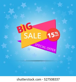 Big Sale and special offer. Vector illustration.