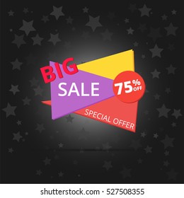 Big Sale and special offer. Vector illustration.