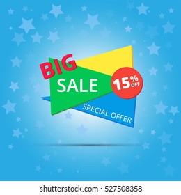 Big Sale and special offer. Vector illustration.