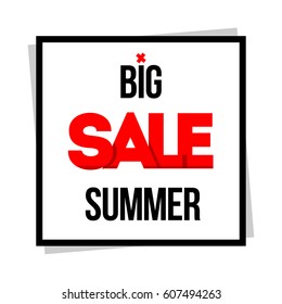 Big Sale. Special offer. Vector illustration.