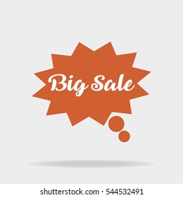 Big Sale. Speech buble