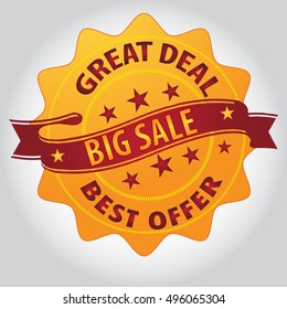 Big sale stamp vector