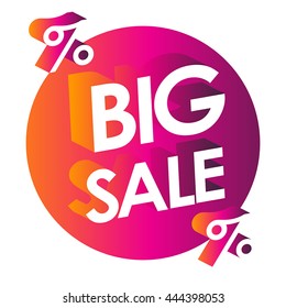 Big sale sticker. 