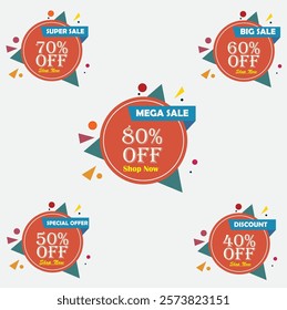 "Big Sale Stickers That Stand Out!" Make your discounts pop with eye-catching sale-off stickers. 