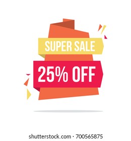 Big sale style price label discount