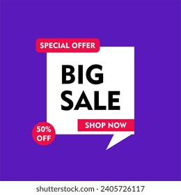 Big Sale and Super Sale Poster Banner Advertisement Business Marketing For Social Media