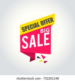 Big sale Super Sale, special offer banner
