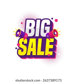 Big Sale Tag Design For Store Promotion