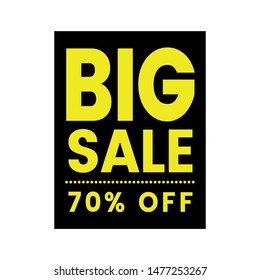 Big sale tag - Vector format