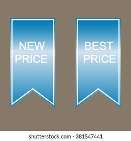 Big Sale tags with Sale 50 percent text. 