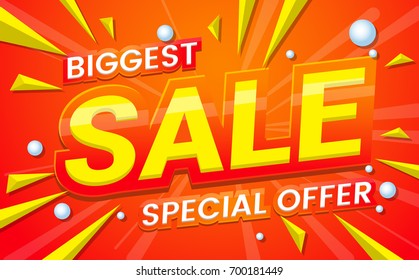 big sale template banner Vector background for banner, poster, flyer