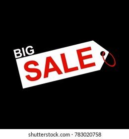 Big sale template. flat design shop salling background