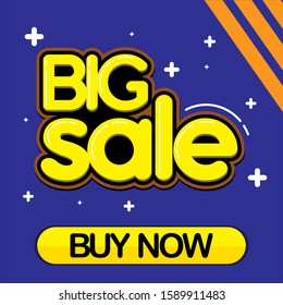 BIg sale template vector illustration