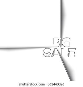 Big Sale Text Design Element