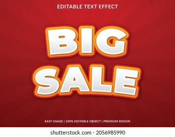 big sale text effect background template with abstract style use for business promotion and sale banner