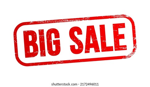 BIG SALE text stamp, business concept background