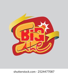 big sale text vector sticker label price icon illustration