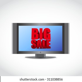 Big Sale Tv Ad Business Sign Illustration Design Icon Graphic