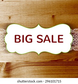 Big sale typographic design. Vector illustration.